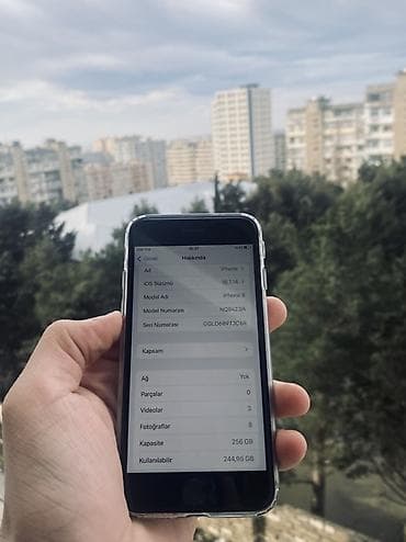 atv elaqe: IPhone 8, 256 GB, Qara, Barmaq izi — 5