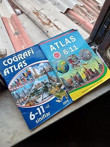 atlas: Coğrafiya atlasları dəsti – 6–11-ci siniflər üçün 1ədədi 4m cütü 7m — 1