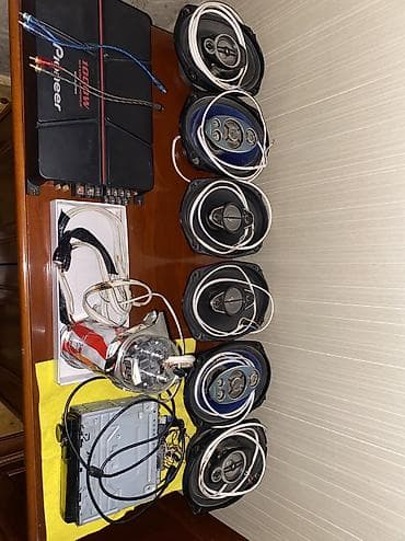 kia rio diffuser: Salam aleykum aparatura satilir. 1000w pioneer usilitel, 6 pioneer — 5