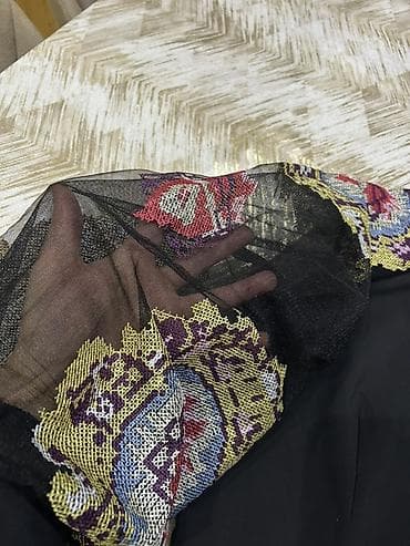 don xs: Qadın uzun don 40 razmer - Rəng: qara - Model: düz, uzun kəsim — 3