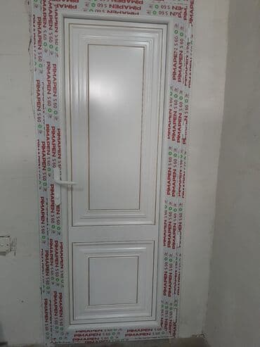 plastik gapi: Yeni Plastik qapı Zamok ilə, Zəmanətli, Pulsuz quraşdırma, Pulsuz çatdırılma, Ödənişli çatdırılma, Rayonlara çatdırılma — 1
