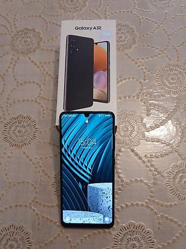 Samsung Galaxy A32, rəng - Qara, Barmaq izi