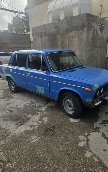 13 disk: VAZ 2106, 4 qapılı sedan, mavi rəng. - Klassik “şestoy” kuzov, xrom — 2