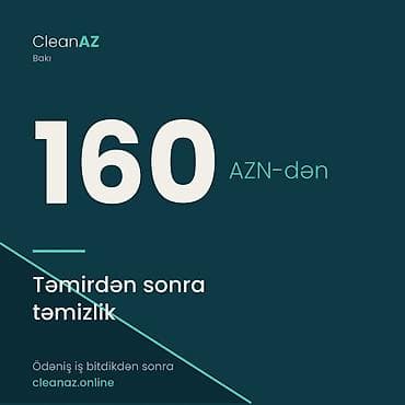 gullərin qiyməti: Təmizlik | Ofislər, Mənzillər, Evlər | Təmirdən sonra təmizlik — 1