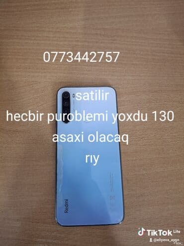 xiaomi redmi note 8 qiymeti: Xiaomi Redmi smartfon - Marka/model: Redmi (Xiaomi) - Rəng: Gümüşü/ağ — 2