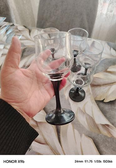 bakalar: Qədəhlər, Şüşə, 6 ədədli dəst, Türkiyə — 1