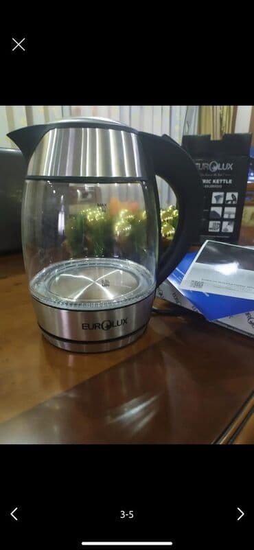 şüşəli soyuducu: Elektrik çaydan Eurolux, 1.6 - 2 l — 2