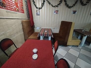 restoran aksesuarları: Skameykalar ilə, Düz masa — 6