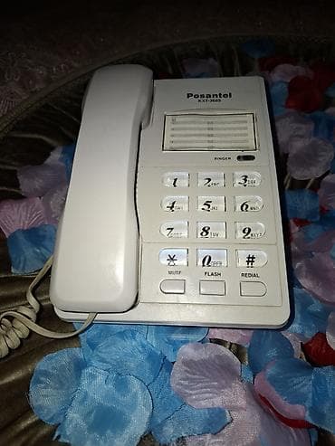 Бытовая техника: İki ədəd simli masaüstü telefon 1) Posantel KXT-3685 (ağ) - DTMF — 3