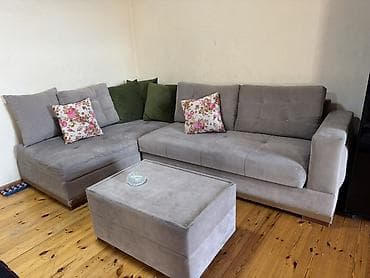 Divan və masa dəstləri: Künc divan dəsti – açılıb-yığılan mexanizmli - Forma: L-şəkilli künc — 1