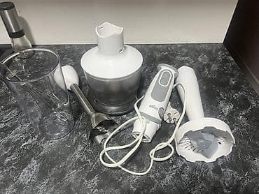mini smart box: Braun MQ 5237 White əl blenderi dəsti

Tam işlək vəziyyətdə. çox güclü — 1