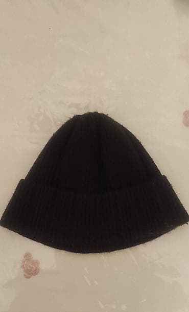qulaqlı papaq: WHATSAPP NÖMRE 055-449-20-04 Qara trikotaj papaq (beanie) - Klassik — 2