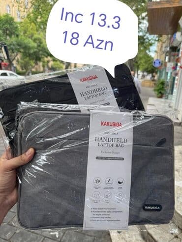 kompüter çantası: Kakusiga markalı, 13.3 düymlük və 15.6 düymlük ölçülərdə əl ilə daşına — 1