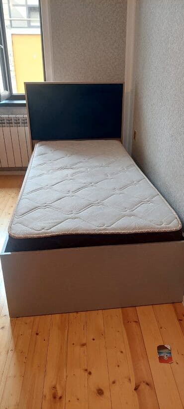 матрас двуспальный: Односпальная кровать, Без подьемного механизма, Без матраса, Без выдвижных ящиков — 3