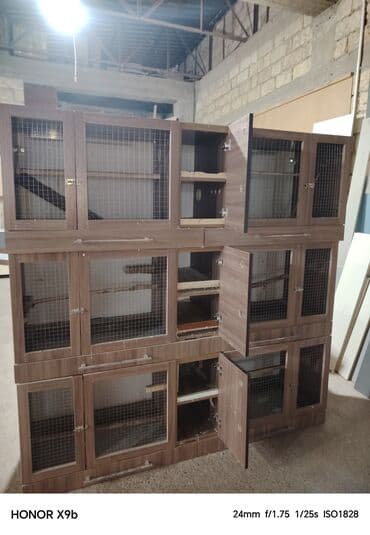 hind qusu satisi: Qəfəs izunluğu 191 eni 52 hundurluyu 64 icində ışıglanmasida vat 2 — 3