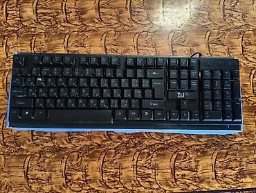 logitech klaviatura: ZU 777 Gaming Backlight Keyboard İşlənmiş Real alıcıya endirim var — 4