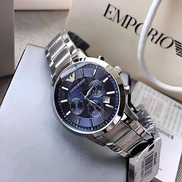 Şəxsi əşyalar: Qol saatı, Emporio Armani, rəng - Göy — 2