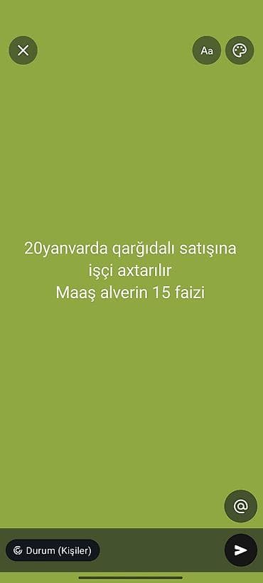 satıcı isi: Satış məsləhətçisi tələb olunur, İşəmuzd ödəniş — 1