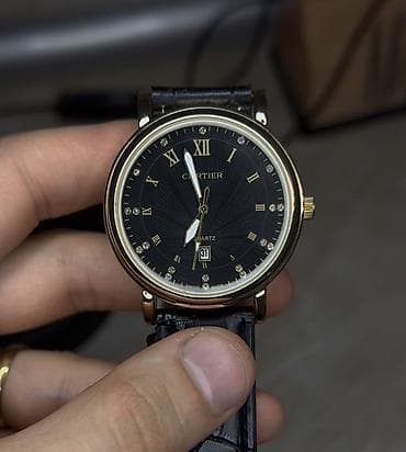 Аксессуары: Б/у, Наручные часы, Cartier, цвет - Золотой — 1