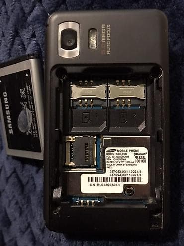 bluetooth qulaqlıq: Samsung D980 Duos, rəng - Qara, İki sim kartlı — 3