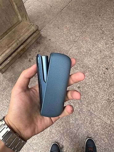 elektron qelyan satisi: IQOS elektron tütün qızdırma cihazı – göy/mavi tonlarda portativ şarj — 4