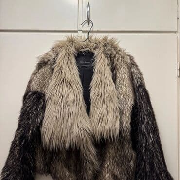 Kürk, Zara, S, rəng - Boz