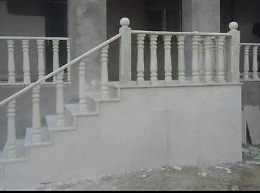 baklar ve cenler: Təbii daşdan hazırlanmış balyustrada sütunları və məhəccər elementləri — 9