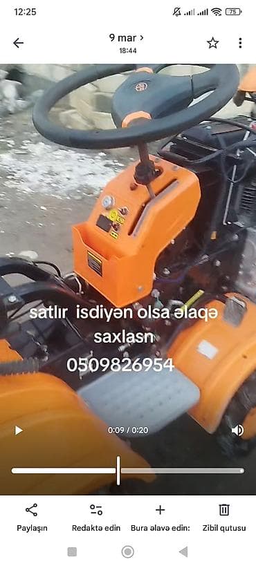 maşınlar avtomobil: Motoblok – dizel mühərrikli, oturacaqlı, sükanlı model Xüsusiyyətlər — 3