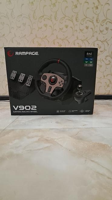 pc setup: Rampage V902 Gaming Racing Wheel – tam dəst simulyator sükan sistemi — 3