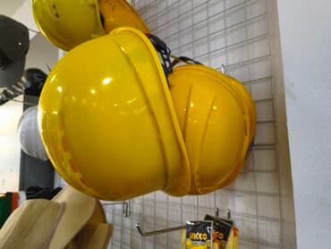 Sarı təhlükəsizlik dəbilqələri - Tikinti, istehsalat, anbar və montaj