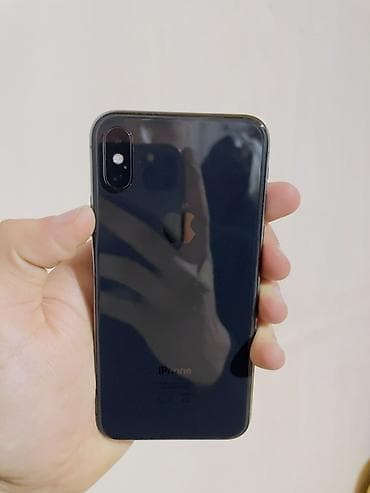 IPhone X, 64 GB, Qara, Simsiz şarj, Face ID