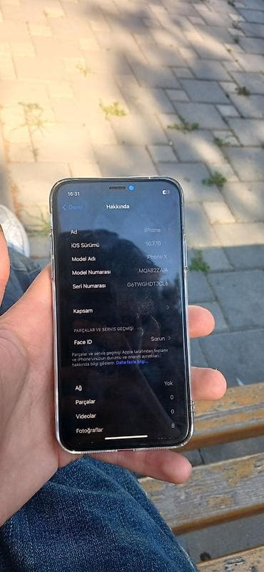 iphone x ikinci əl: IPhone X, 256 GB, Black Titanium, Zəmanət — 2