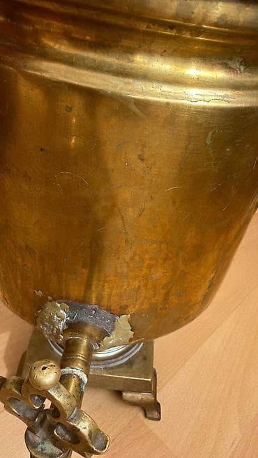 Məişət məhsulları: Əla vəziyyətdə, 12 möhürlü 150 illik antik samovar — 8