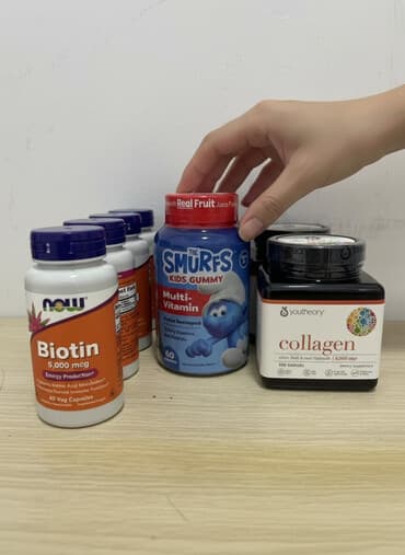 Məhsulların dəsti – qida əlavələri - NOW Biotin 5,000 mcg – 60