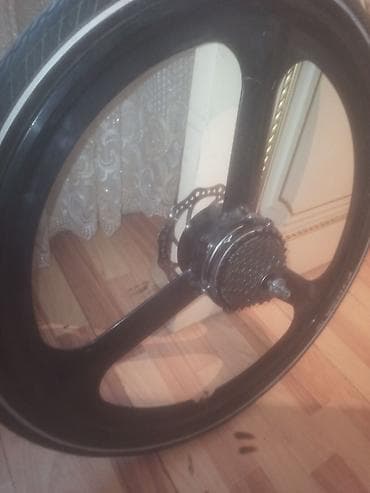 r17 disk: Elektrik velosipedi üçün arxa təkər – 3 şüalı magneziya tipli disklə — 1