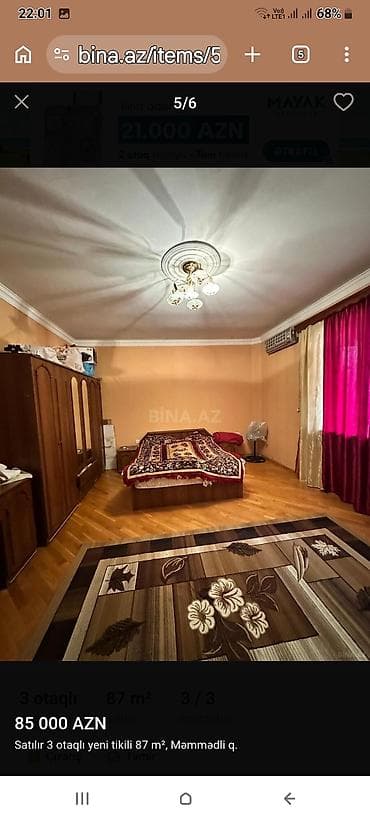 mingecevirde ucuz evler: 3 otaqlı, Yeni tikili, 83 kv. m — 5