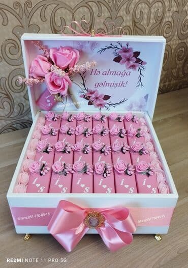 qadın üçün hədiyyə: Heri xoncalari sifarisle bezedilir.Sifarisler en az 3-4 gun onceden — 1