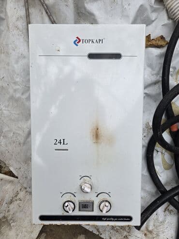 su qızdırıcısı: TOPKAPI 24L qazla işləyən axın tipli su qızdıcısı - Tutum: 24 — 2