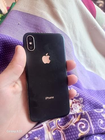 IPhone X, 64 GB, Qara, Face ID