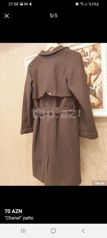 loreta palto: Chanel Xakki yasil reng palto. Cox az geyilib — 4