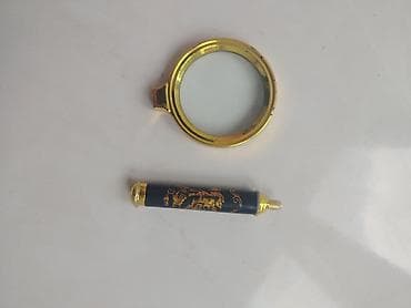 swatch black coat: İşlənmiş qızılı çərçivəli böyüdücü şüşə - Zərif dizayn: Qızılı rəngli — 2