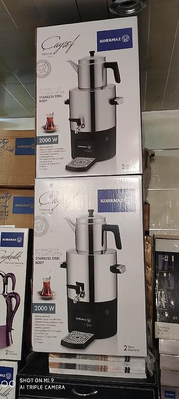 samavar: Samovar elektrik samovar Korkmaz Turk istehsali 5 litr su 2 litr cay — 7