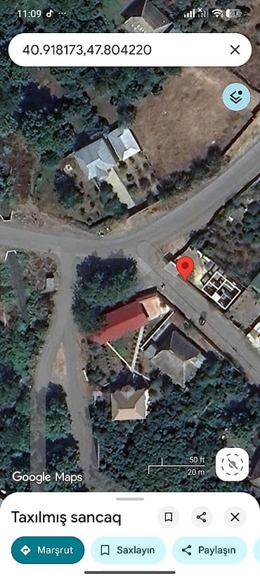 hovsan heyet evleri 2022: Torpaq sahəsi və tikili – Qəbələ, Zarağan kəndi Koordinatlar — 4