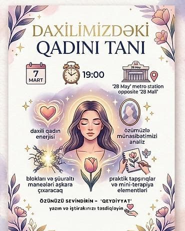 Tikinti daşları: “Daxilimizdəki Qadını Tanı” seminarı ilə maraq göstərdiyin üçün — 1