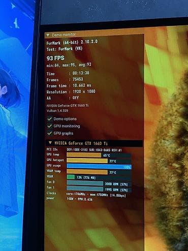 inter: Videokart Asus GeForce GTX 1660 Ti, 6 GB, İşlənmiş — 2