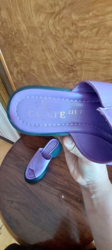 platforma qadın krossovkaları: Məhsul: Qadın platformalı çəpik/sandal - Brend: CALETE (içlikdə loqo — 3