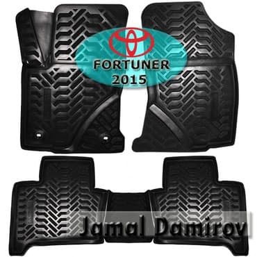 антискользящие коврики: Toyota Fortuner 2015 üçün poliuretan AİLERON ayaqaltilar — 1