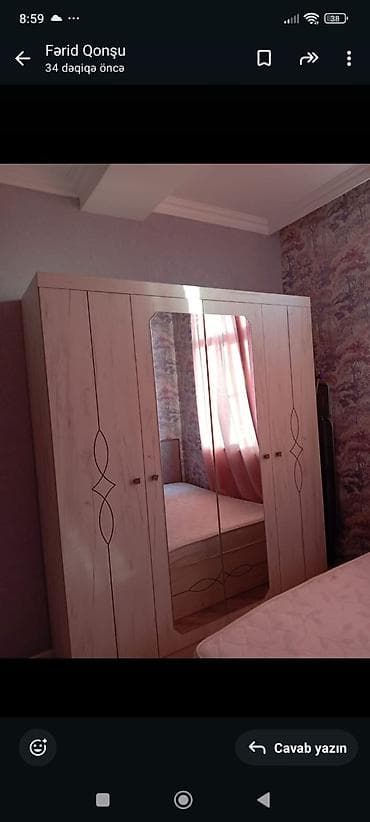 bal: Mebel dəsti – 5 qapılı paltar şkafı - Rəng/tekstura: Açıq ağac — 1