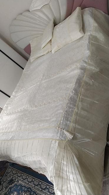 bamboo tekstil: Yataq üçün rəng - Bej Yataq örtüyü — 1