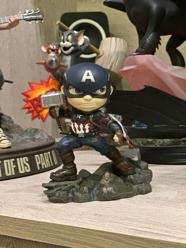 labubu harda satilir: İron studios firmasına məxsus kapitan Amerika fiquru — 2